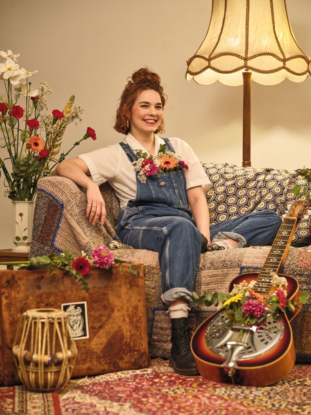 Maike Jacobs mit Gesang und an der Rahmentrommel