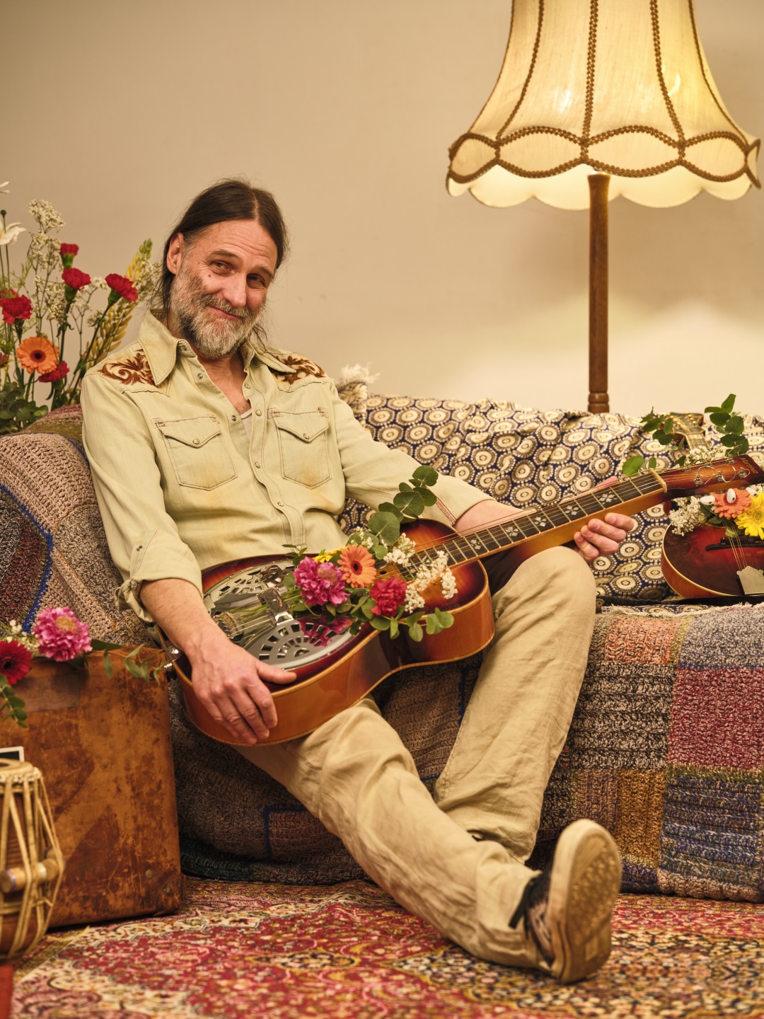 Tom Bennecke an der Dobro